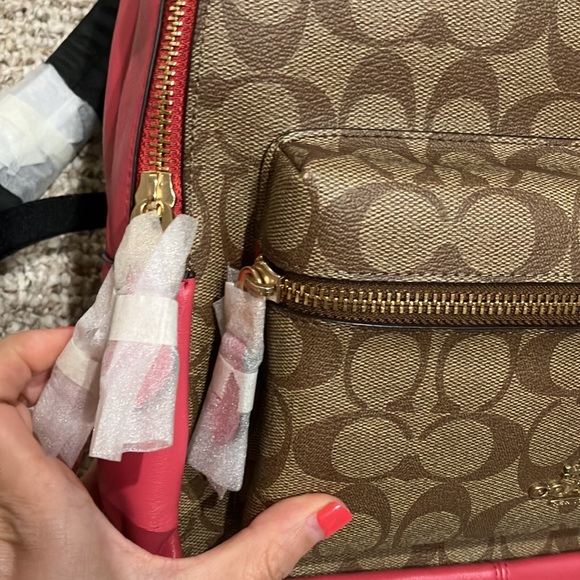 COACH Medium Charlie Backpack In Signature Canvas 32200 - Picture 6 of 10